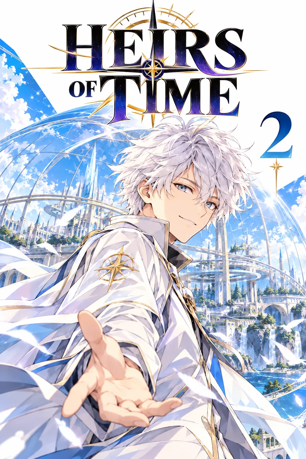 Volume 2 cover: Inoé in front of a glass dome