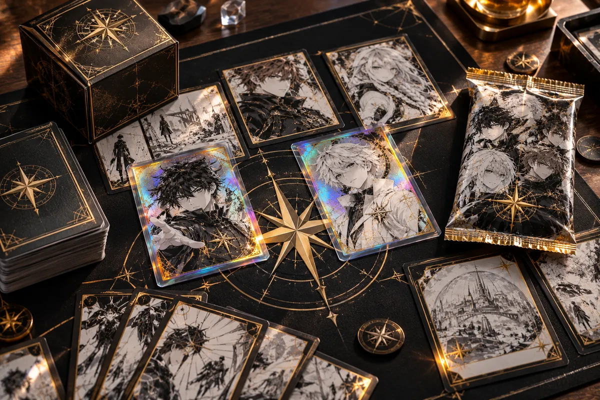Holographic trading cards