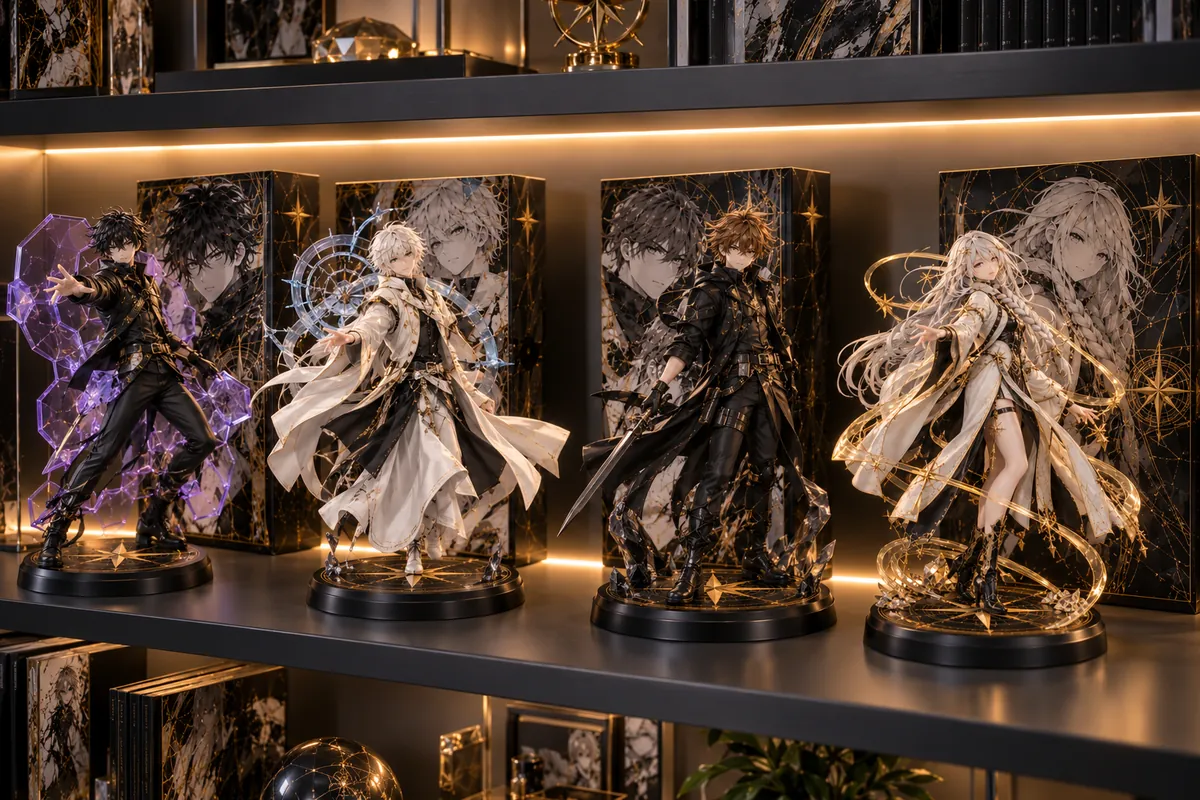 Figures of the four heirs